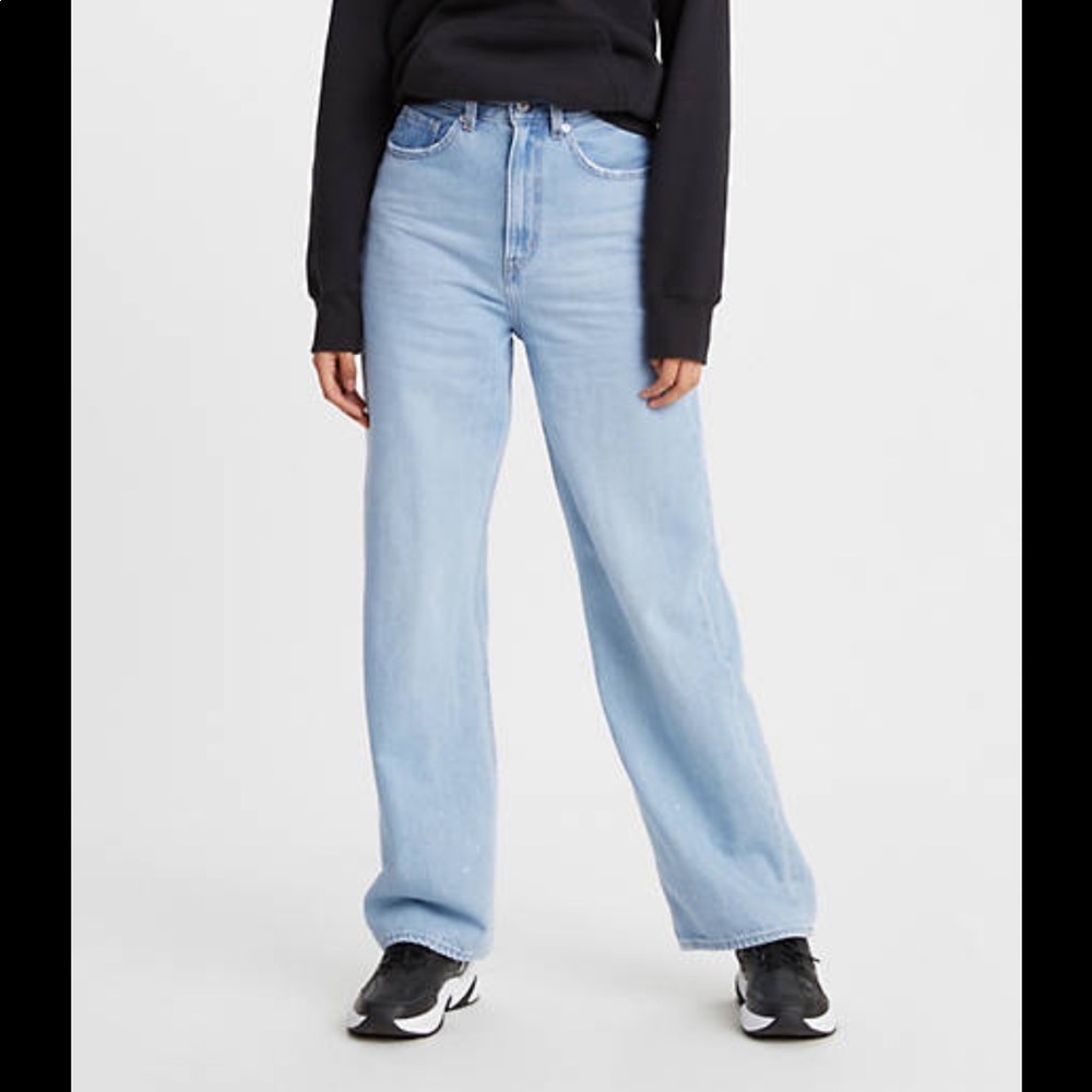 levi’s high loose wide leg jeans size 23 nwt